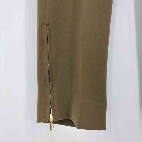クルニ CULLNI 22aw Double Satin Zip Hem Slim Pants メンズ JPN:0