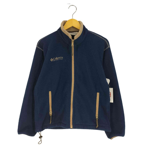 コロンビア Columbia 90s USA製 ロゴ刺繍 ジップアップ フリースジャケット メンズ import:XS