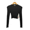 スナイデル snidel 23SS Sustainable クロップドニットプルオーバー レディース ONE SIZE