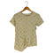 ワイズ Ys COMPOSITION SEE ATTACHED LABEL ドット フロントギャザー Tシャツ レディース JPN:2