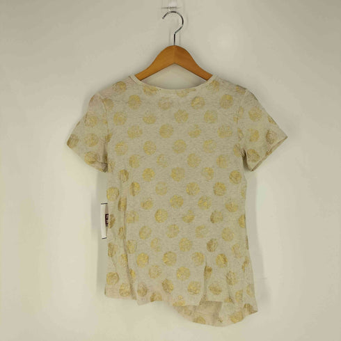 ワイズ Ys COMPOSITION SEE ATTACHED LABEL ドット フロントギャザー Tシャツ レディース JPN:2