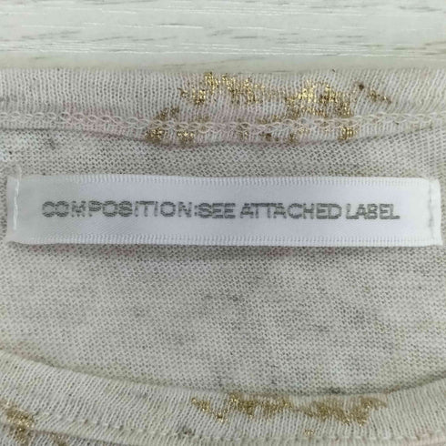 ワイズ Ys COMPOSITION SEE ATTACHED LABEL ドット フロントギャザー Tシャツ レディース JPN:2