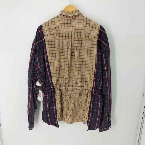 ランズエンド LANDS END ドローストリングリメイクチェックシャツ レディース