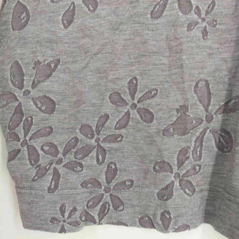 ヴィヴィアンウエストウッドレッドレーベル Vivienne Westwood RED LABEL 総柄 ロゴ刺繍 コットンリヨセル ニット Tシャツ レディース 2