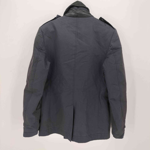 ヒルフィガーコレクション HILFIGER COLLECTION レザーパッチ 切替 ピーコート メンズ