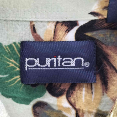 ピューリタン PURITAN 100%レーヨン 総柄 開襟アロハシャツ メンズ JPN:XL
