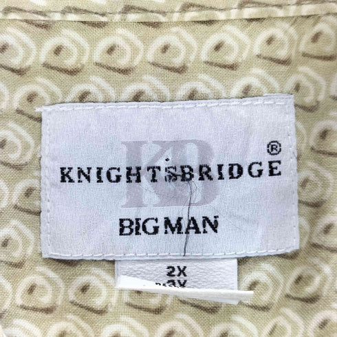 KNIGHTS BRIDGE 100%レーヨン 総柄 開襟アロハシャツ メンズ JPN:XXL