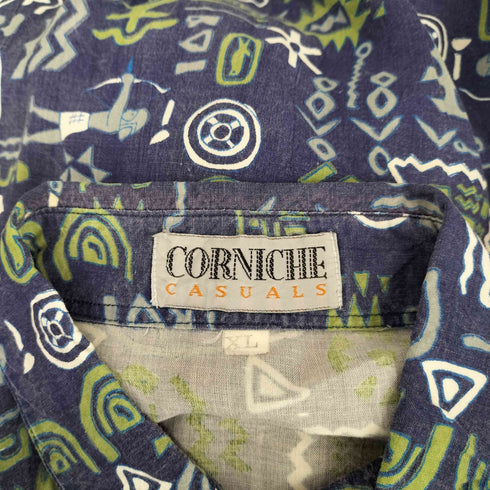 CORNICHE 総柄 開襟アロハシャツ メンズ JPN:XL