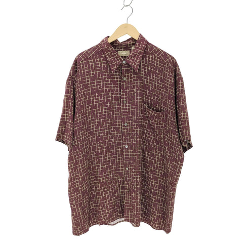 ナチュラルイシュー NATURAL ISSUE 100%レーヨン 総柄 開襟アロハシャツ メンズ JPN:XL