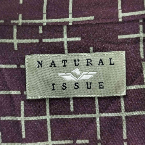 ナチュラルイシュー NATURAL ISSUE 100%レーヨン 総柄 開襟アロハシャツ メンズ JPN:XL
