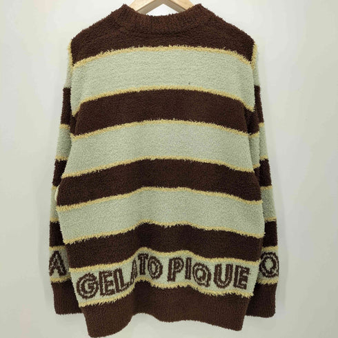 ジェラートピケオム Gelato Pique Homme 24AW パウダーマカロンボーダーカーディガン メンズ import:L