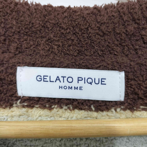 ジェラートピケオム Gelato Pique Homme 24AW パウダーマカロンボーダーカーディガン メンズ import:L