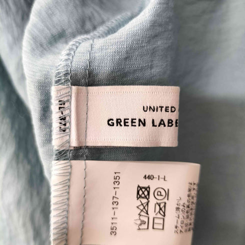 ユナイテッドアローズグリーンレーベルリラクシング UNITED ARROWS green label relaxing ウエッジスリーブ 7分袖 ブラウス レディース