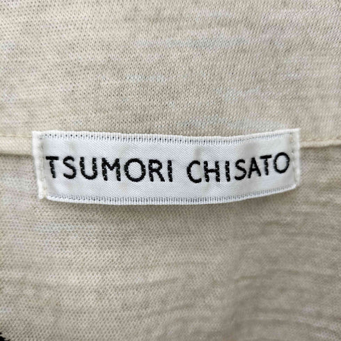 ツモリチサト TSUMORI CHISATO べルベット 切り替え フラワー ステッチ トップ レディース JPN:2