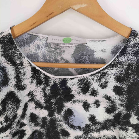 ステラマッカートニー STELLA McCARTNEY ポルトガル製 レオパード ボートネック ブラウス レディース 36