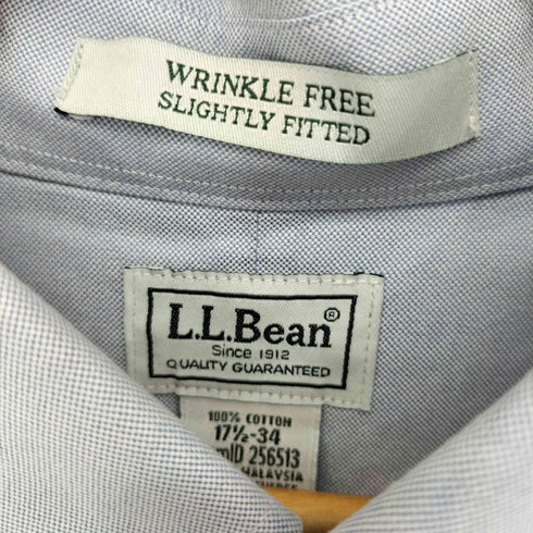エルエルビーン L.L.Bean WRINKLE FREE SLIGHTLY FITTED コットンBDシャツ メンズ 17 1/2-34