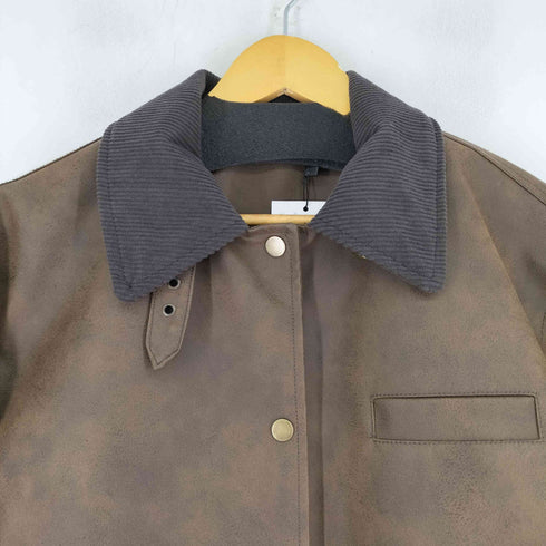 ザラ ZARA コーデュロイカラーロングコート レディース import:M