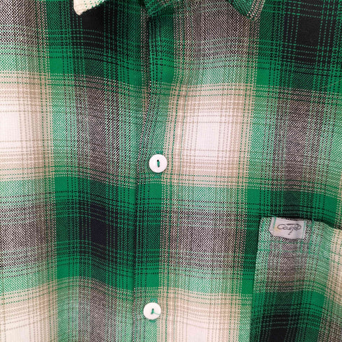 キャルトップ CALTOP MADE IN USA オンブレチェックS/Sシャツ メンズ import:L