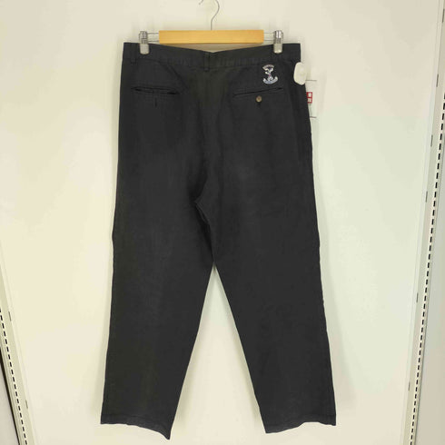 BERNINI SPORT イタリア製 BEVERLY HILLS 刺繍 2タック コットン チノ スラックス メンズ