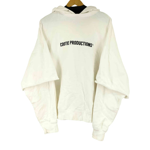 クーディプロダクション cootie productions Embroidery Pullover Parka レイヤードパーカー メンズ JPN:L