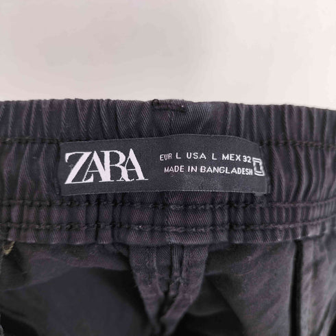 ザラ ZARA Textured cargo trousers イージー カーゴパンツ メンズ L