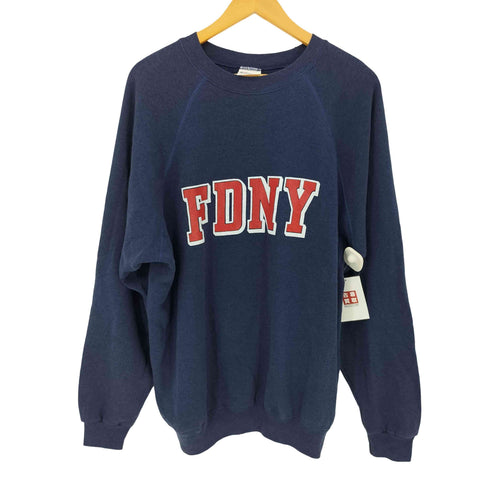 ヘインズ Hanes 90S MADE IN USA FDNY ラグランスウェット メンズ import:XL