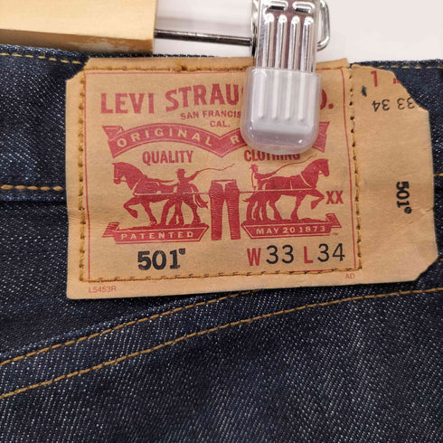 リーバイス Levis 501 ボタンフライデニム 濃紺 メンズ W33/L34