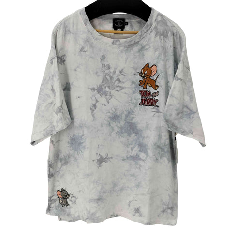 THE BRAVE-MAN S/S 両面キャラクター刺繍 タイダイTシャツ メンズ import:XL