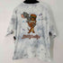 THE BRAVE-MAN S/S 両面キャラクター刺繍 タイダイTシャツ メンズ import:XL
