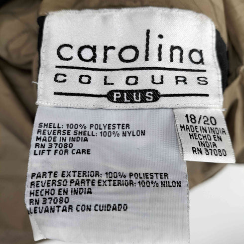 CAROLINA COLOURS ナイロン×フリース リバーシブルジップブルゾン メンズ 18/20