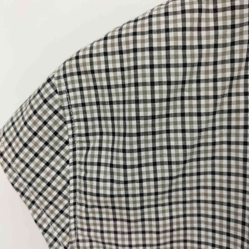 アレキサンダーマックイーン Alexander McQueen 90s 初期タグ チェック柄 ねじれ ノースリーブシャツ archive メンズ JPN:48
