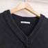 ザラ ZARA Vネック 無地 長袖ニット メンズ import:XL