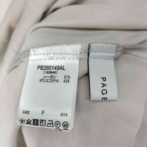 ページボーイ PAGEBOY バックオープンブラウス レディース FREE