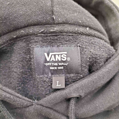 バンズ VANS 袖プリント ワッペン 裏起毛 プルオーパーパーカー フーディ メンズ JPN:L