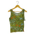 イッセイミヤケ ISSEY MIYAKE 90s 銀タグ 総柄 タンクトップ ノースリーブTシャツ レディース JPN:2