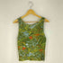イッセイミヤケ ISSEY MIYAKE 90s 銀タグ 総柄 タンクトップ ノースリーブTシャツ レディース JPN:2