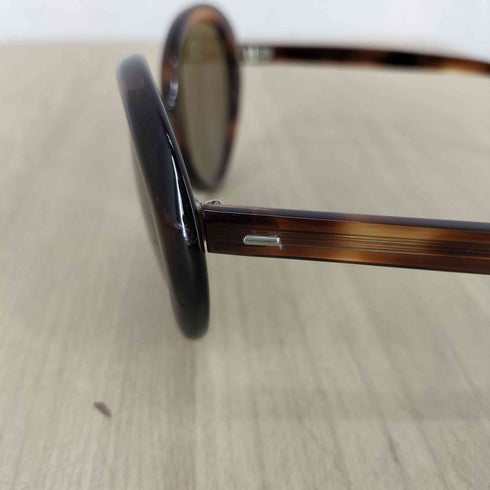 ~60S French vintage ガラスレンズ べっ甲柄 キャッツアイサングラス レディース