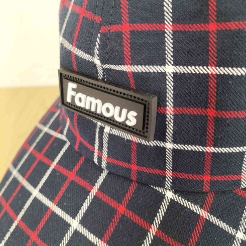 ワールドワイドフェイマス WORLD WIDE FAMOUS チェック柄キャップ メンズ FREE