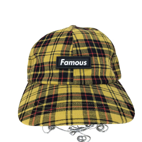 ワールドワイドフェイマス WORLD WIDE FAMOUS チェック柄キャップ メンズ FREE