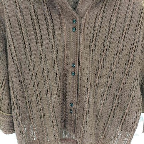ケイビーエフ KBF 24SS オープンカラー ストライプ カット シャツ レディース ONE SIZE