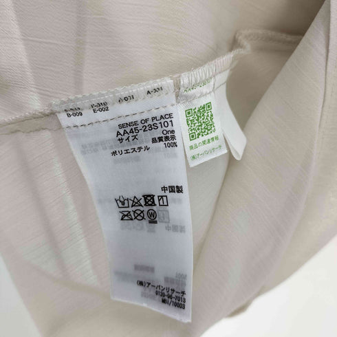 センスオブプレイス SENSE OF PLACE 24SS ハクプリント ブラウス レディース ONE SIZE