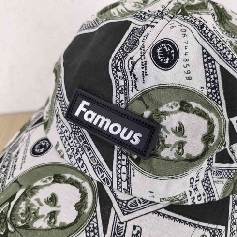 ワールドワイドフェイマス WORLD WIDE FAMOUS ドル札柄キャップ メンズ FREE