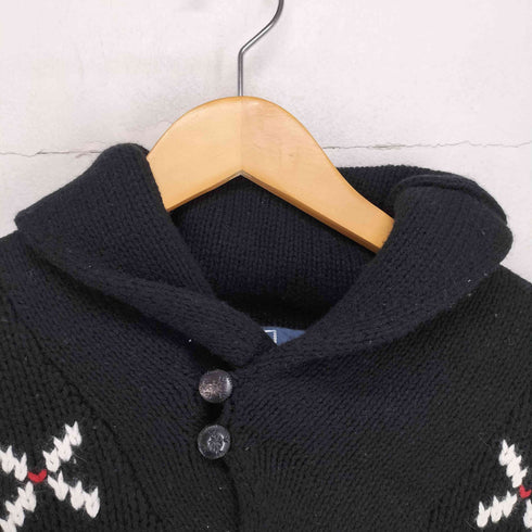 ポロバイラルフローレン Polo by RALPH LAUREN カシミヤ混 コットンニット スノーフレーク ショールカラー セーター メンズ JPN:XL