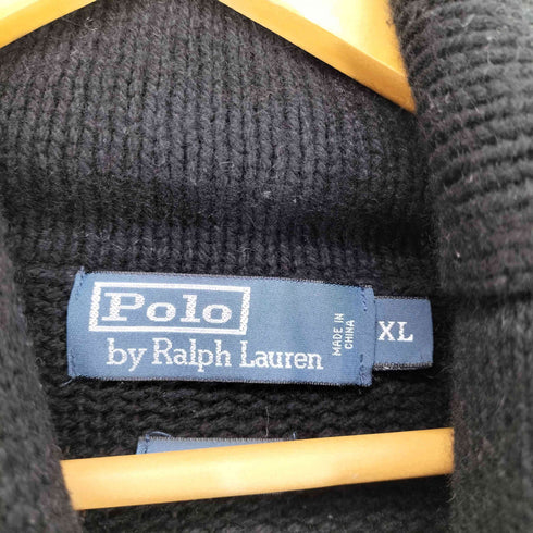 ポロバイラルフローレン Polo by RALPH LAUREN カシミヤ混 コットンニット スノーフレーク ショールカラー セーター メンズ JPN:XL