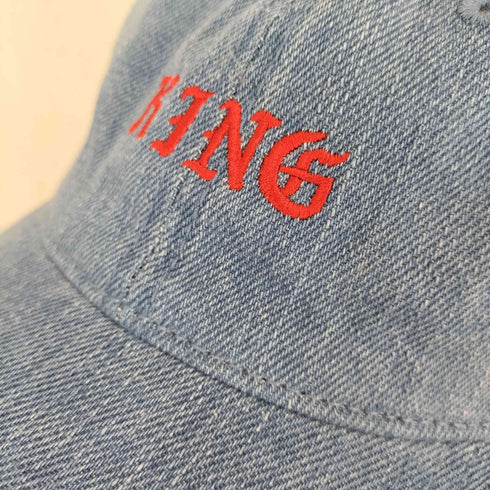 ワールドワイドフェイマス WORLD WIDE FAMOUS KING 刺繍デニムキャップ メンズ FREE