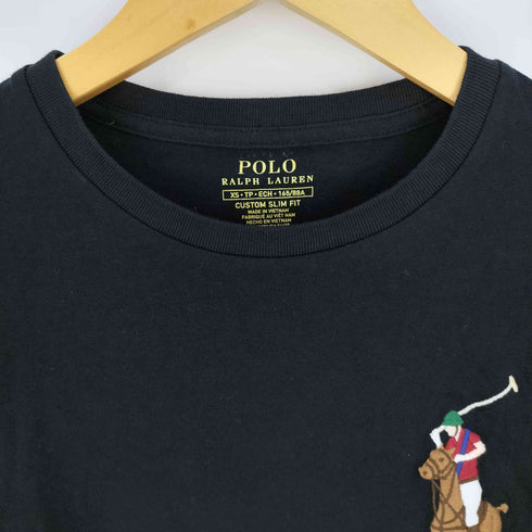 ポロラルフローレン POLO RALPH LAUREN CUSTOM SLIM FIT ビッグポニー 刺繍 クルーネック Tシャツ メンズ import:XS