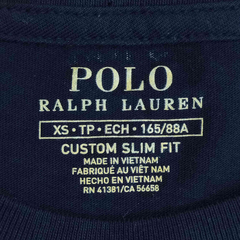 ポロラルフローレン POLO RALPH LAUREN CUSTOM SLIM FIT ビッグポニー 刺繍 クルーネック Tシャツ メンズ import:XS