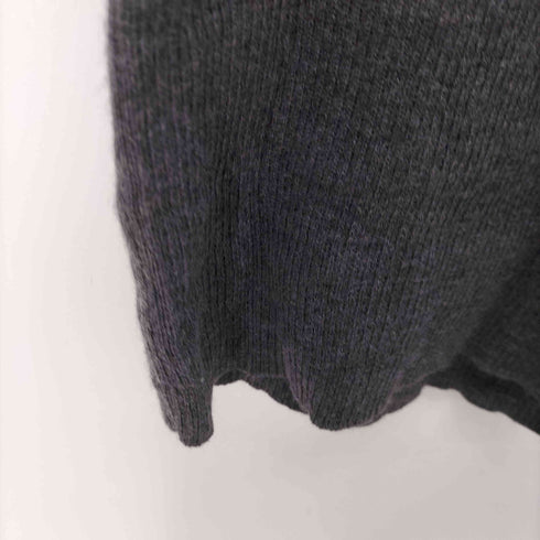 バーバリーブルーレーベル BURBERRY BLUE LABEL ホース刺繍 ショルダー切り替え モックネック リブニット レディース 38