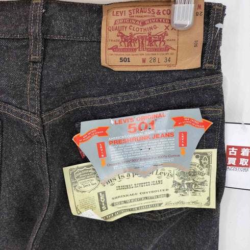 リーバイス Levis 90S 93年製 MADE IN USA 552刻印 サンアンジェロ工場 先染めブラック 501 デッドストック メンズ W28/L34