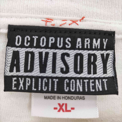 オクトパスアーミー OCTOPUS ARMY anvil ボディ ADVISORY REVRO ACTIVE プリント tシャツ メンズ import:XL